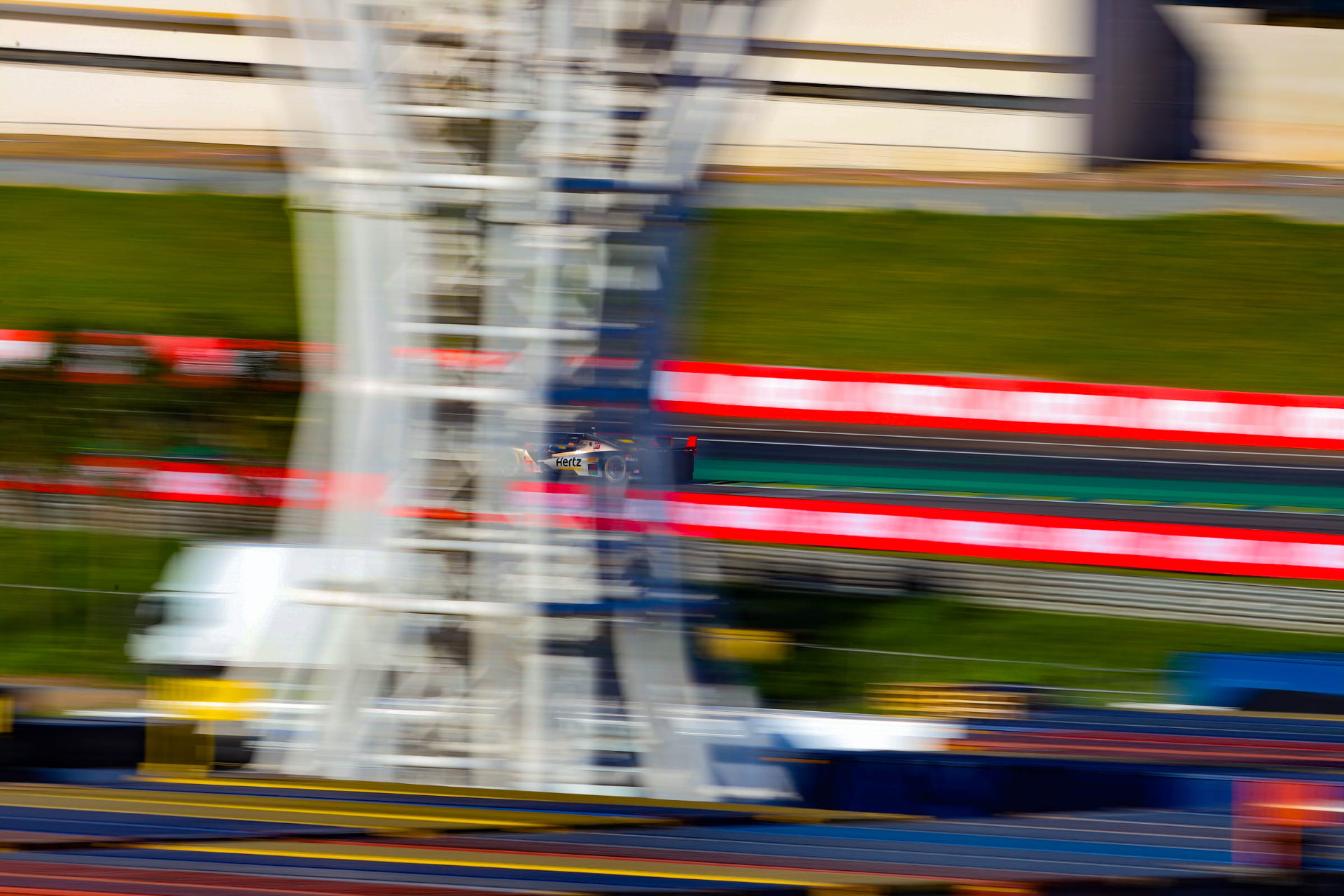 Hertz Team JOTA prototype captured with a long panning exposure